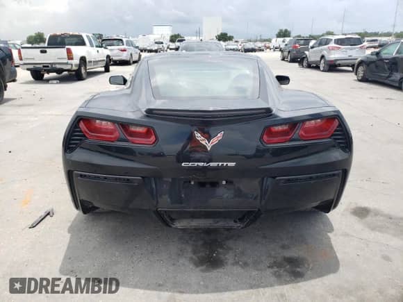 2017 Chevrolet Corvette 3LT with VIN 1G1YF2D71H5108025, listed as a Copart auction lot 61598184 with 42,167 mi miles and Salvage title. Bid and sale history available at DreamBid. Image 6.