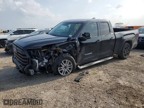 2024 Toyota Tundra SR5 with VIN 5TFLA5DA5RX166349, listed as a Copart auction lot 51236065 with 12,136 mi miles and Salvage title. Bid and sale history available at DreamBid. Image 1.