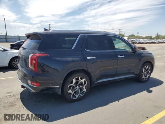 2022 Hyundai Palisade Calligraphy с VIN KM8R7DHE9NU335182, выставлен на аукционе Copart как лот 64011035 с пробегом 78 506 миль миль и Списание • Salvage title. История ставок и продаж доступна на DreamBid. Изображение 3.