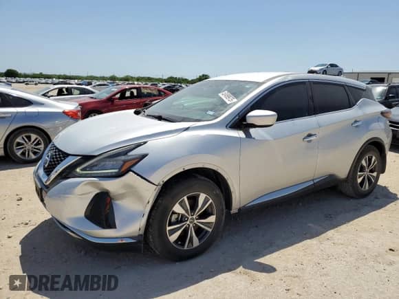 2022 Nissan Murano S with VIN 5N1AZ2AJ8NC122720, listed as a Copart auction lot 52499975 with 49,215 mi miles and Clean title. Bid and sale history available at DreamBid. Image 1.