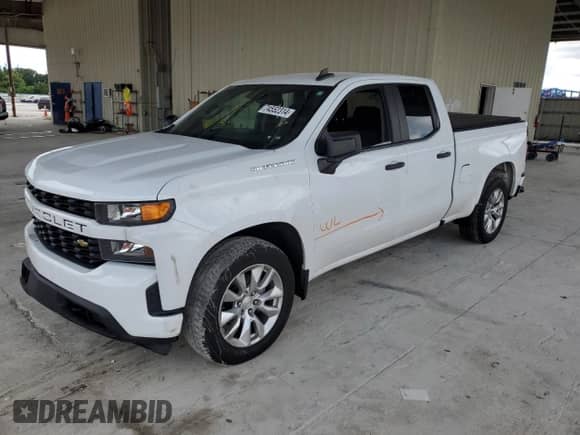 2021 Chevrolet Silverado 1500 Custom с VIN 1GCRWBEH6MZ115879, выставлен на аукционе Copart как лот 74552314 с пробегом Не указан миль и Списание • Salvage title. История ставок и продаж доступна на DreamBid. Изображение 1.