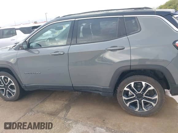 2023 Jeep Compass Limited with VIN 3C4NJDCN2PT565574, listed as a IAAI auction lot 43503801 with 54,953 mi miles and . Bid and sale history available at DreamBid. Image 14.
