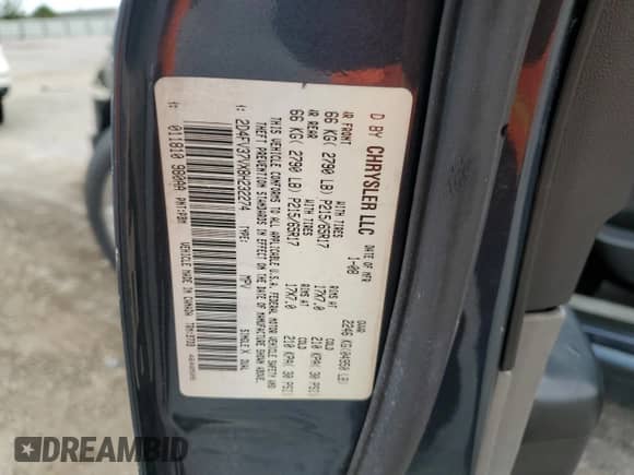 2008 Dodge Magnum SXT с VIN 2D4FV37VX8H232274, выставлен на аукционе Copart как лот 76373264 с пробегом 184 787 миль миль и Списание • Salvage title. История ставок и продаж доступна на DreamBid. Изображение 13.