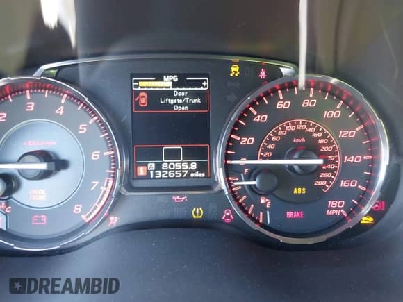 2015 Subaru WRX Limited with VIN JF1VA1G66F9821181, listed as a IAAI auction lot 43402329 with 132,657 mi miles and . Bid and sale history available at DreamBid. Image 16.