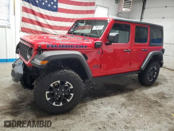 2025 Jeep Wrangler Rubicon с VIN 1C4RJXR63SW571731, выставлен на аукционе Copart как лот 68278855 с пробегом 5 466 миль миль и Чистый • Clean title. История ставок и продаж доступна на DreamBid. Изображение 1.