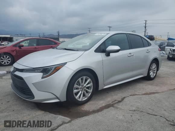 2024 Toyota Corolla LE with VIN 5YFB4MDE3RP095487, listed as a Copart auction lot 81258015 with 26,042 mi miles and Salvage title. Bid and sale history available at DreamBid. Image 1.