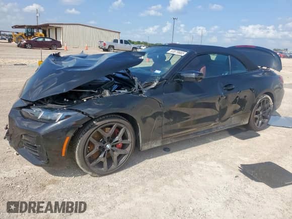 2025 BMW 4 Series M440i with VIN WBA63DB03SCU05063, listed as a Copart auction lot 63879665 with Not provided miles and Salvage title. Bid and sale history available at DreamBid. Image 1.