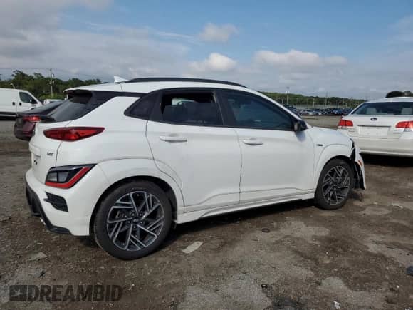 2023 Hyundai Kona N Line с VIN KM8K33A39PU008056, выставлен на аукционе Copart как лот 69642815 с пробегом 26 319 миль миль и Списание • Salvage title. История ставок и продаж доступна на DreamBid. Изображение 3.