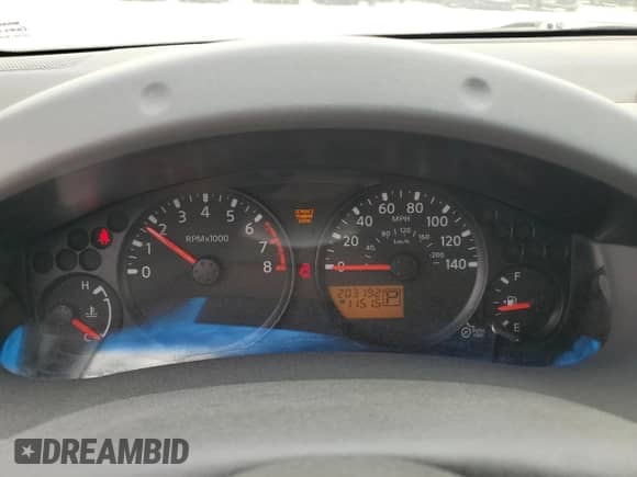 2007 Nissan Frontier XE with VIN 1N6BD06T07C406283, listed as a Copart auction lot 51474535 with 203,192 mi miles and Salvage title. Bid and sale history available at DreamBid. Image 9.