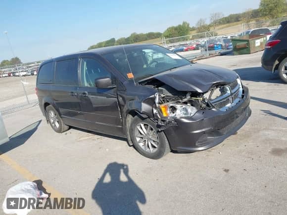 2014 Dodge Grand Caravan SE with VIN 2C4RDGBG8ER467789, listed as a IAAI auction lot 43305627 with 123,471 mi miles and . Bid and sale history available at DreamBid. Image 1.