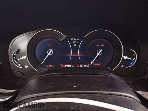 2019 BMW 5 Series 530i with VIN WBAJA5C57KWW14580, listed as a Copart auction lot 54627645 with 94,376 mi miles and Clean title. Bid and sale history available at DreamBid. Image 9.