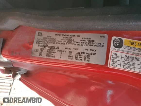 2011 Chevrolet Colorado с VIN 1GCJTDFE1B8106130, выставлен на аукционе Copart как лот 43779425 с пробегом 191 654 миль миль и Списание • Salvage title. История ставок и продаж доступна на DreamBid. Изображение 12.