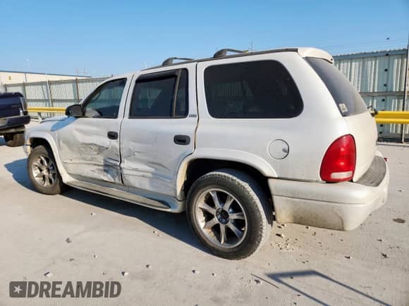 2002 Dodge Durango SLT with VIN 1B4HR48N52F200188, listed as a Copart auction lot 80807115 with 141,826 mi miles and Salvage title. Bid and sale history available at DreamBid. Image 2.