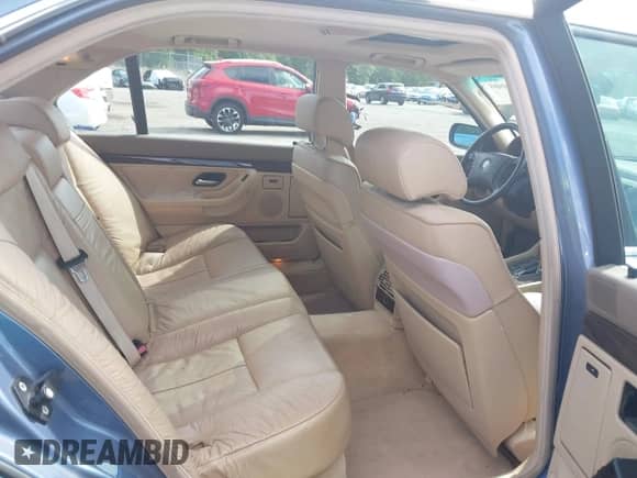 2001 BMW 7 Series 740iL with VIN WBAGH83421DP23764, listed as a IAAI auction lot 43140000 with Not provided miles and . Bid and sale history available at DreamBid. Image 8.