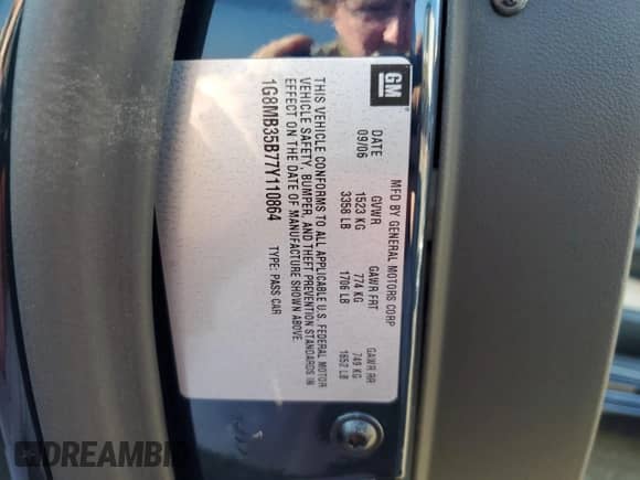2007 Saturn Sky with VIN 1G8MB35B77Y110864, listed as a Copart auction lot 71261295 with 36,237 mi miles and Clean title. Bid and sale history available at DreamBid. Image 12.