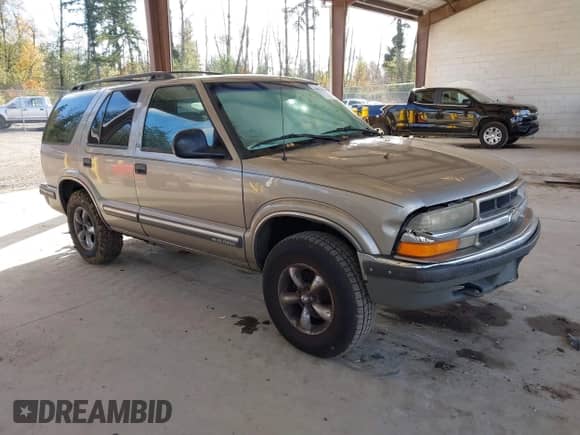 1998 Chevrolet Blazer LS z VIN 1GNDT13W3W2286848, wystawiony jako IAAI lot #43334461 z przebiegiem 214 194 mil mil oraz . Historia ofert i sprzedaży dostępna na DreamBid. Obrazek 1.