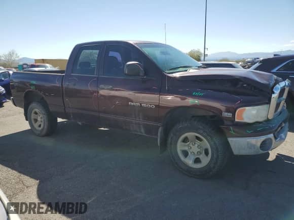 2005 Dodge 1500 SLT with VIN 1D7HU18D55S240408, listed as a Copart auction lot 86842025 with 196,211 mi miles and Salvage title. Bid and sale history available at DreamBid. Image 4.