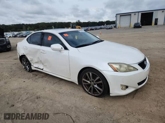 2008 Lexus IS 250 with VIN JTHBK262285070295, listed as a Copart auction lot 82264475 with 259,169 mi miles and Clean title. Bid and sale history available at DreamBid. Image 4.