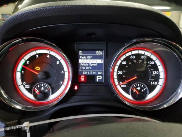2012 Dodge Durango SXT with VIN 1C4RDJAG8CC197287, listed as a Copart auction lot 85586915 with 134,117 mi miles and Clean title. Bid and sale history available at DreamBid. Image 9.
