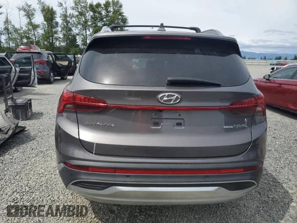2022 Hyundai Santa Fe Limited with VIN KM8S5DA13NU026886, listed as a Copart auction lot 61783225 with 46,643 mi miles and Salvage title. Bid and sale history available at DreamBid. Image 6.