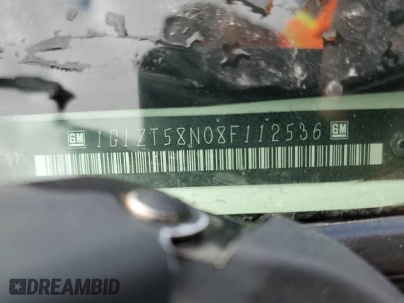 2008 Chevrolet Malibu Classic LT с VIN 1G1ZT58N08F112536, выставлен на аукционе Copart как лот 53575095 с пробегом 79 652 миль миль и Списание • Salvage title. История ставок и продаж доступна на DreamBid. Изображение 12.