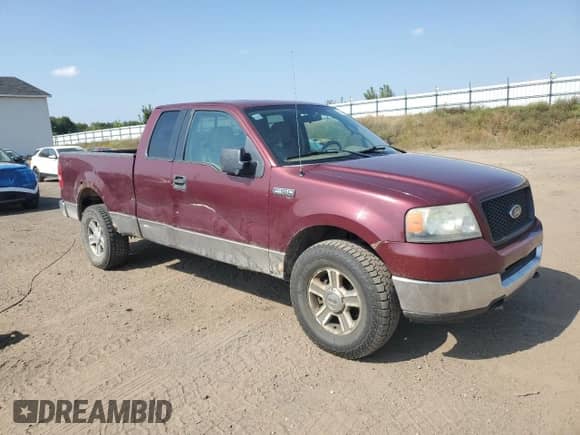2005 Ford F-150 XLT with VIN 1FTPX14505FA06603, listed as a Copart auction lot 81442035 with 202,082 mi miles and Clean title. Bid and sale history available at DreamBid. Image 4.
