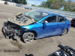 2018 Hyundai Elantra SEL с VIN 5NPD84LF4JH284206, выставлен на аукционе Copart как лот 84964875 с пробегом Не указан миль и Списание • Salvage title. История ставок и продаж доступна на DreamBid. Изображение 1.