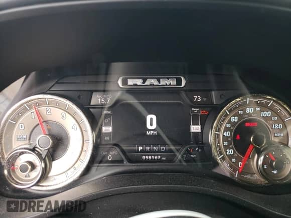 2020 Ram 1500 Longhorn with VIN 1C6SRFKT5LN220743, listed as a Copart auction lot 50660925 with 58,167 mi miles and Salvage title. Bid and sale history available at DreamBid. Image 9.