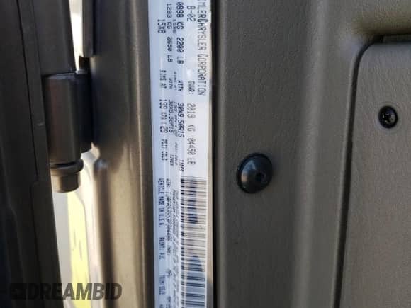 2003 Jeep Wrangler Sahara с VIN 1J4FA59S53P304486, выставлен на аукционе Copart как лот 63196275 с пробегом Не указан миль и Списание • Salvage title. История ставок и продаж доступна на DreamBid. Изображение 12.