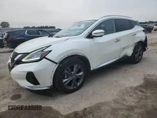 2021 Nissan Murano Platinum with VIN 5N1AZ2DJ1MC132449, listed as a Copart auction lot 67840685 with 51,144 mi miles and Salvage title. Bid and sale history available at DreamBid. Image 1.