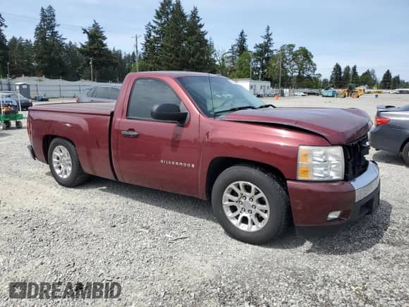 2009 Chevrolet Silverado 1500 Work Truck with VIN 1GCEC14X29Z218430, listed as a Copart auction lot 56406835 with 170,868 mi miles and Salvage title. Bid and sale history available at DreamBid. Image 4.