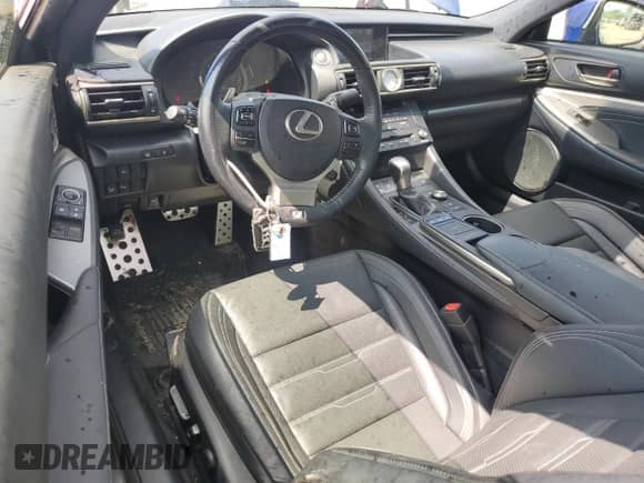 2015 Lexus RC 350 F Sport with VIN JTHSE5BC2F5002616, listed as a Copart auction lot 69035815 with 76,359 mi miles and Salvage title. Bid and sale history available at DreamBid. Image 8.