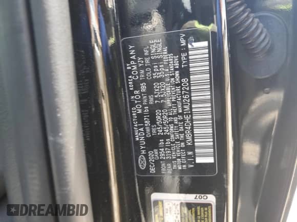 2021 Hyundai Palisade SEL with VIN KM8R4DHE1MU267208, listed as a Copart auction lot 68930435 with 91,716 mi miles and Salvage title. Bid and sale history available at DreamBid. Image 13.