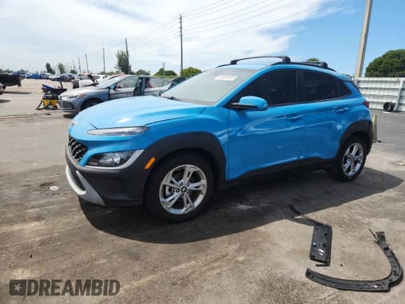 2023 Hyundai Kona SEL с VIN KM8K62AB6PU954849, выставлен на аукционе Copart как лот 80886485 с пробегом 33 399 миль миль и На запчасти • Non repairable. История ставок и продаж доступна на DreamBid. Изображение 1.