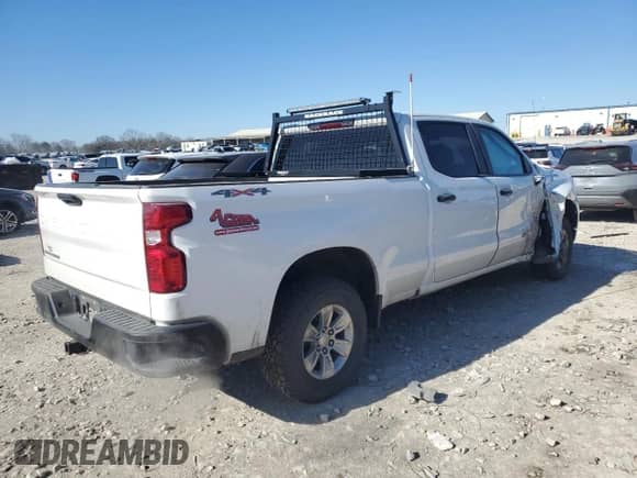 2023 Chevrolet Silverado 1500 Work Truck with VIN 3GCUDAED8PG224680, listed as a Copart auction lot 41788025 with 49,469 mi miles and Salvage title. Bid and sale history available at DreamBid. Image 3.