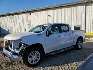 2024 Chevrolet Silverado 1500 LTZ with VIN 2GCUDGED8R1259945, listed as a Copart auction lot 65404295 with 20,334 mi miles and Salvage title. Bid and sale history available at DreamBid. Image 1.