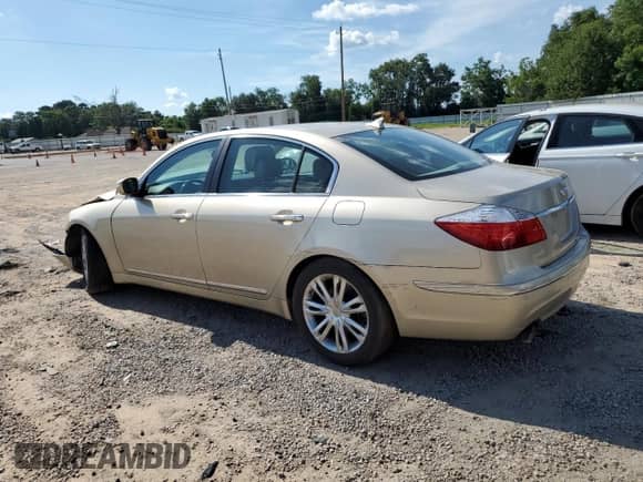 2010 Hyundai Genesis with VIN KMHGC4DF5AU110947, listed as a Copart auction lot 63493785 with 100,031 mi miles and Salvage title. Bid and sale history available at DreamBid. Image 2.
