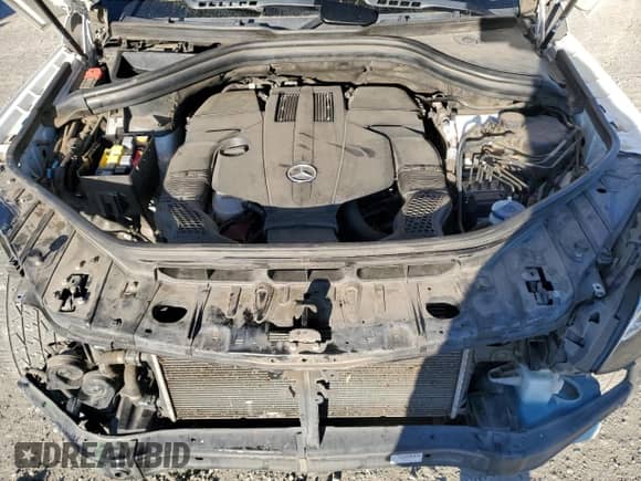2017 Mercedes-Benz GLS 450 with VIN 4JGDF6EE1HA860224, listed as a Copart auction lot 85181675 with 140,483 mi miles and Salvage title. Bid and sale history available at DreamBid. Image 12.