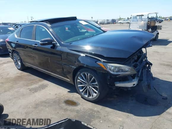 2016 Hyundai Genesis 3.8L with VIN KMHGN4JE3GU134405, listed as a IAAI auction lot 42390119 with 103,131 mi miles and . Bid and sale history available at DreamBid. Image 1.