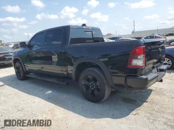 2019 Ram 1500 Big Horn with VIN 1C6RRFFG3KN768220, listed as a Copart auction lot 81283375 with 97,857 mi miles and Salvage title. Bid and sale history available at DreamBid. Image 2.