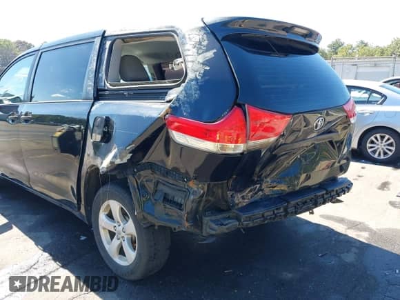2013 Toyota Sienna L with VIN 5TDZK3DC5DS295686, listed as a IAAI auction lot 43249851 with 126,263 mi miles and . Bid and sale history available at DreamBid. Image 6.