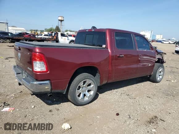 2019 Ram 1500 Big Horn z VIN 1C6RRFFG9KN868225, wystawiony jako Copart lot #80613675 z przebiegiem 65 308 mil mil oraz Szkoda całkowita • Salvage title. Historia ofert i sprzedaży dostępna na DreamBid. Obrazek 3.