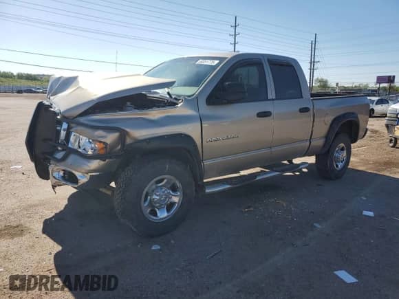 2003 Dodge 2500 ST with VIN 3D7KU28D23G810008, listed as a Copart auction lot 58094825 with 282,124 mi miles and Salvage title. Bid and sale history available at DreamBid. Image 1.