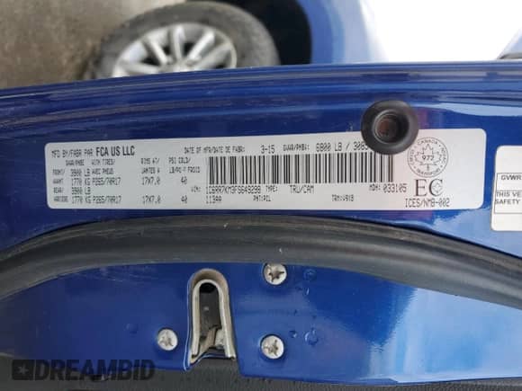 2015 Ram 1500 Tradesman с VIN 1C6RR7KM3FS649298, выставлен на аукционе Copart как лот 44395275 с пробегом 108 785 миль миль и Списание • Salvage title. История ставок и продаж доступна на DreamBid. Изображение 12.