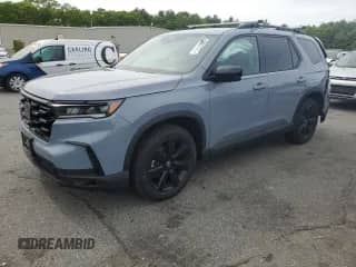 2025 Honda Pilot Black Edition с VIN 5FNYG1H96SB033340, выставлен на аукционе Copart как лот 58467575 с пробегом 10 503 миль миль и Списание • Salvage title. История ставок и продаж доступна на DreamBid. Изображение 1.