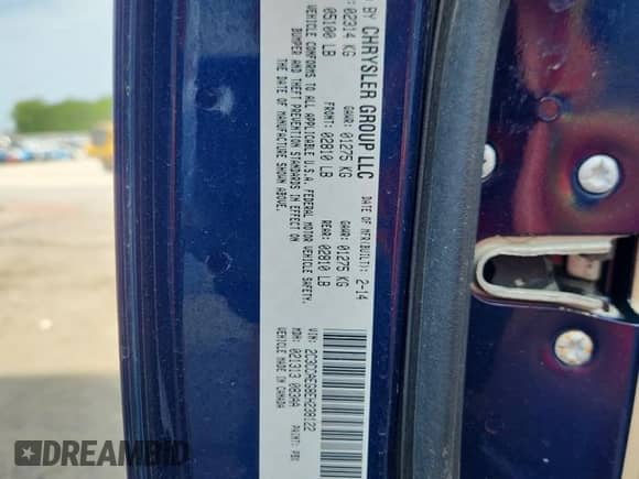 2014 Chrysler 300 C с VIN 2C3CCAEG8EH238122, выставлен на аукционе Copart как лот 68257755 с пробегом 158 182 миль миль и Чистый • Clean title. История ставок и продаж доступна на DreamBid. Изображение 12.