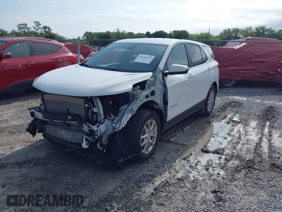 2024 Chevrolet Equinox LT с VIN 3GNAXKEG4RS190092, выставлен на аукционе IAAI как лот 42461012 с пробегом 23 347 миль миль и . История ставок и продаж доступна на DreamBid. Изображение 2.