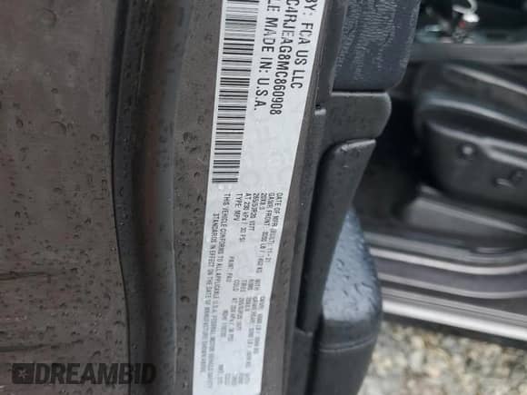 2021 Jeep Grand Cherokee Laredo E with VIN 1C4RJEAG8MC860908, listed as a Copart auction lot 70721125 with 124,227 mi miles and Salvage title. Bid and sale history available at DreamBid. Image 13.