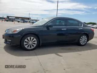 2014 Honda Accord Touring with VIN 1HGCR3F97EA002812, listed as a Copart auction lot 57645895 with 90,144 mi miles and Salvage title. Bid and sale history available at DreamBid. Image 1.