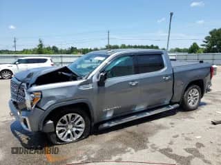 2021 GMC Sierra 1500 Denali with VIN 3GTU9FED4MG217591, listed as a Copart auction lot 66547575 with 34,719 mi miles and Salvage title. Bid and sale history available at DreamBid. Image 1.